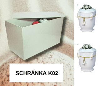 Schránka na urny s ochranným obalom /2 urny